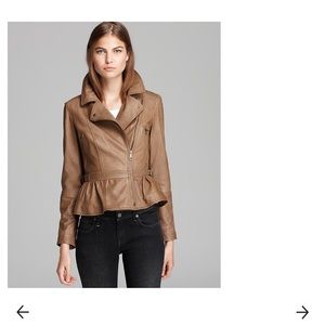 Tan Chorleywod Burberry Brit leather jacket, vintage, 100% calf.